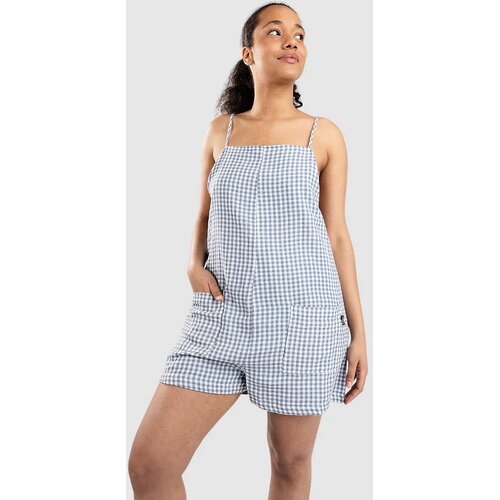 Blue Tomato Short Linen Kombinezon gingham blue Cene