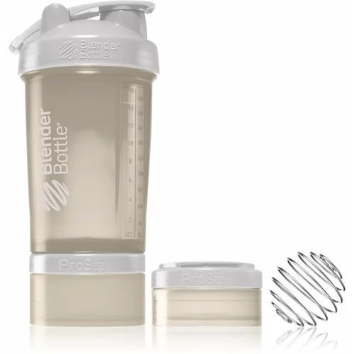 BlenderBottle ProStak Pro športni shaker + rezervoar barva Smoke Grey 650 ml