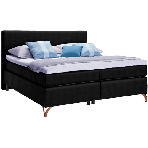 Esposa POSTELJA BOXSPRING 140 cm x 200 cm , tekstil črna Cene