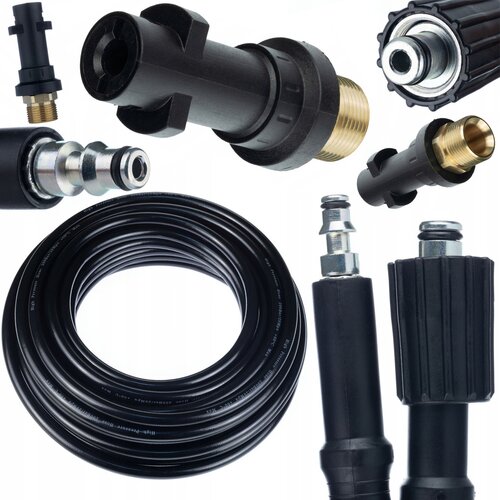 Rosfix lavor 10M M22-QC visokotlačna cev za tlačni čistilnik + adapter M22 z bajonetom, (21746438) Slike