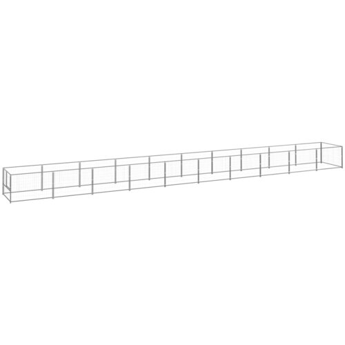 VidaXL Kavez za pse srebrni 10 m&amp;sup2; čelični Slike