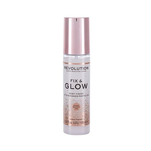 Revolution Fix &amp;amp; Glow Dewy Finish osvetljevalni fiksator ličil v spreju 100 ml Slike