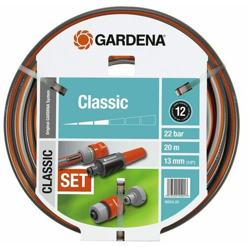 Gardena set crevo Classic 20m 1/2 + nastavci + prskalica GA 18004-20 Slike