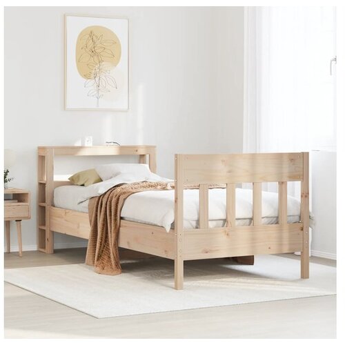 vidaXL Okvir kreveta bez madraca 90 x 190 cm od masivne borovine Cene