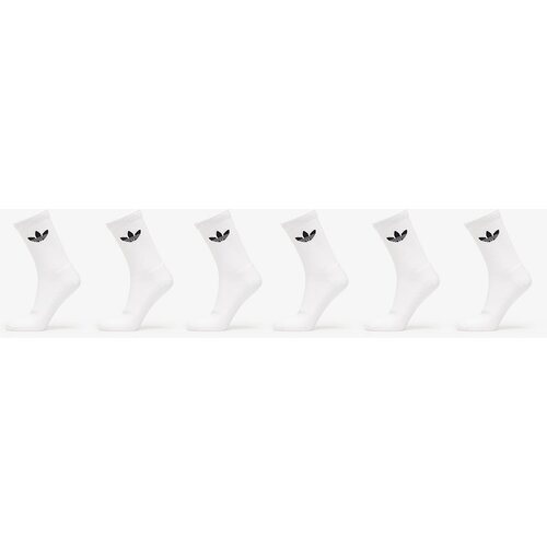 Adidas Trefoil Crew Sock Cushion 6-Pack White M Cene