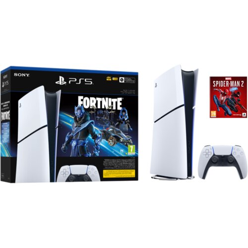 Sony PlayStation 5 Slim Digital Edition D chassis+Fortnite VCH+Marvel”s Spider-Man 2 St. E. VCH 1000045170MSM2 Cijene