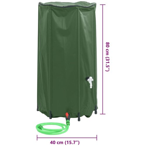  Spremnik za vodu sa slavinom sklopivi 100 L PVC Slike