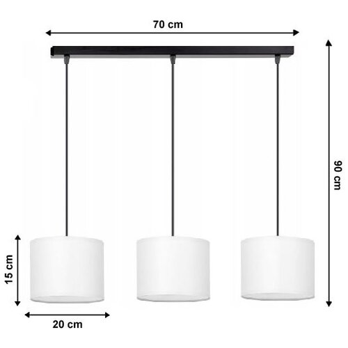 Luster na sajli TUZ 3xE27/60W/230V Slike