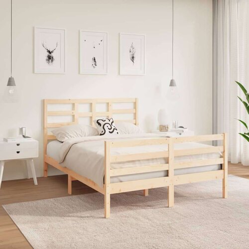  Posteljni okvir iz trdnega lesa 120x190 cm, (20648488) Slike