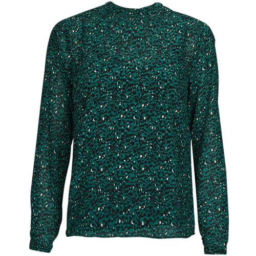 Only Topi & Bluze ONLKACEY FR L/S HIGH NECK TOP PTM Zelena