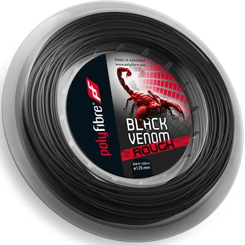 Polyfibre Tenis struna Black Venom Rough - kolut, (20384147)