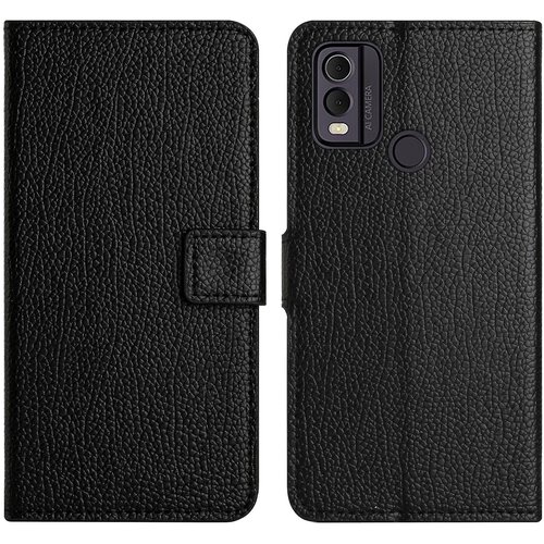 INORCO Ovitek za telefon iz PU usnja + TPU za Nokia C300, ovitek za telefon denarnica s stojalom in teksturo Crazy Horse, (22036552) Slike
