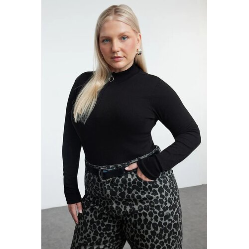 Trendyol Ženska bluza Tbbaw25Af00019, Crna Cene