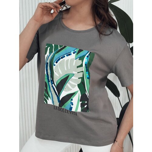DStreet Women&amp;#039;s T-shirt with print MUYUMBA brown Slike