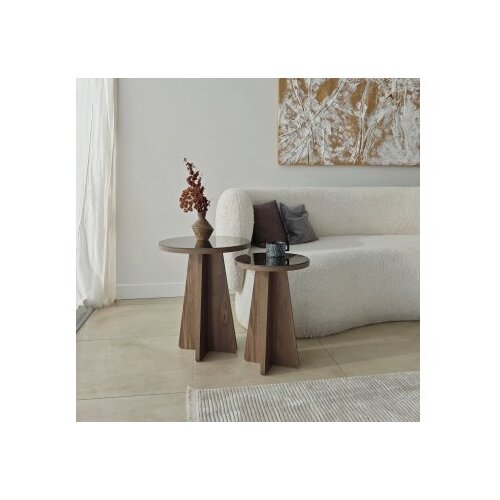 Hanah home Set bočnih stočića Luna 2 Bronzie Orah Cene