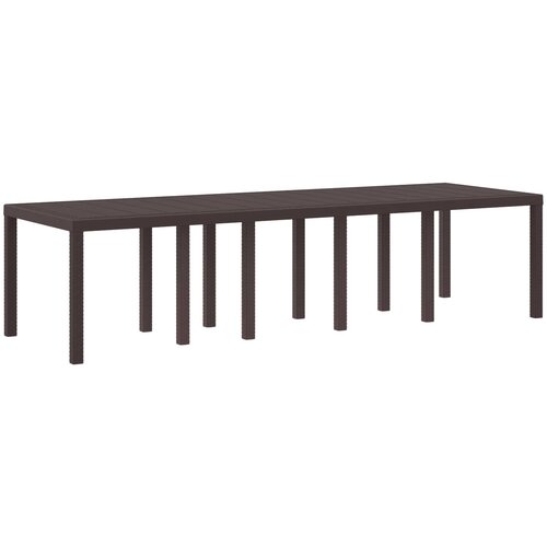 Stol za vrt Smeđa 300 x 100 x 73 cm poliratan Cene