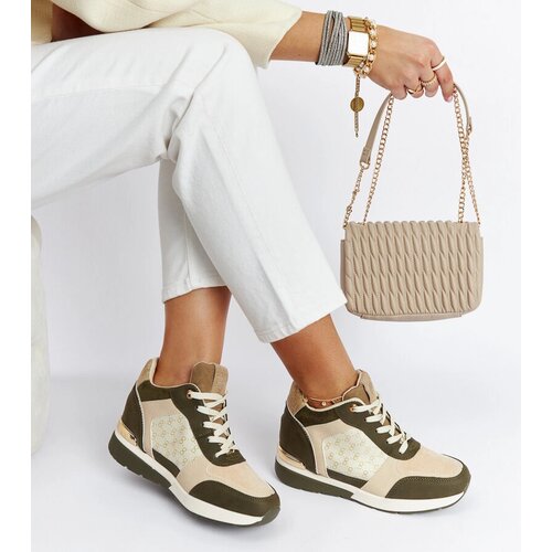 Gemre Green wedge sneakers Chestnut Cene