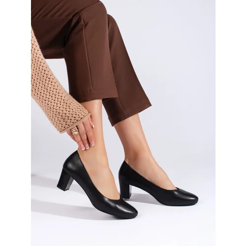 Sergio Leone Elegant black women's pumps