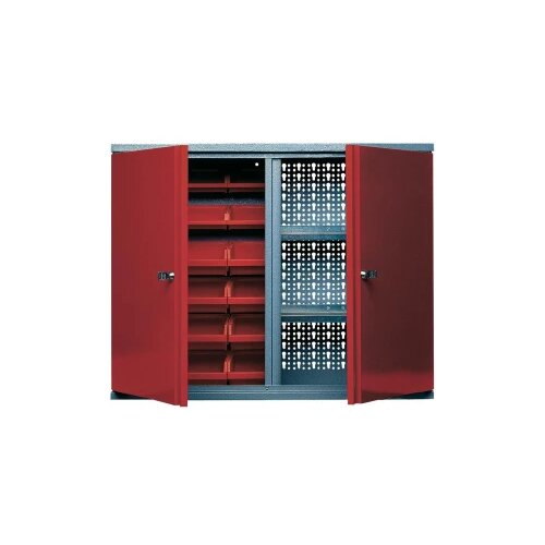 KÜPPER 70322 viseći ormar 80 cm, 2 vrata, 18 kutija za skladi&scaron;tenje, crvene boje (&Scaron; x V x D) 80 x 60 x 19 cm Cijene