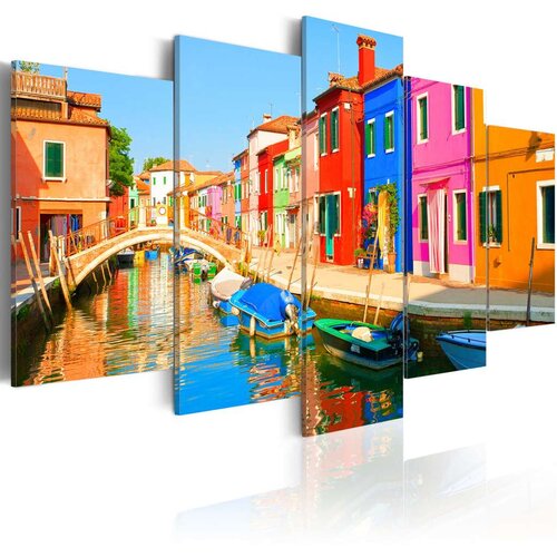 Slika - Waterfront in rainbow colors 100x50 Cijene