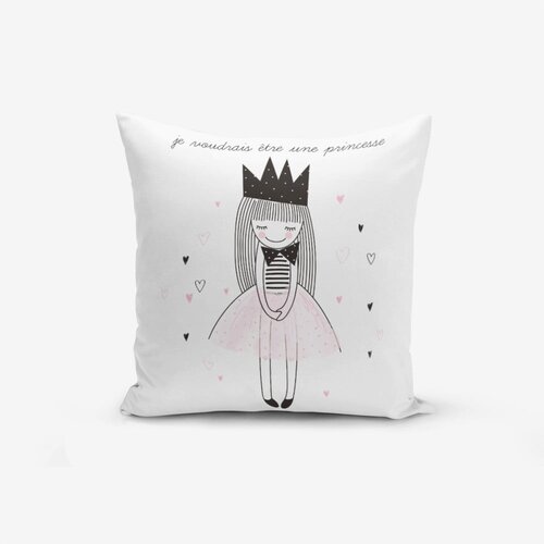 Minimalist Cushion Covers jastučnica s primjesom pamuka Je Noudrais Etre Une Princesse, 45 x 45 cm Cijene