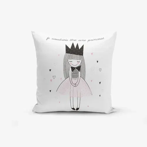 Minimalist Cushion Covers jastučnica s primjesom pamuka Je Noudrais Etre Une Princesse, 45 x 45 cm