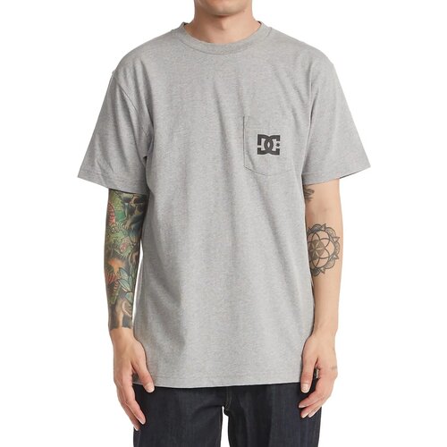 DC Star Pocket T-shirt heather grey Cene