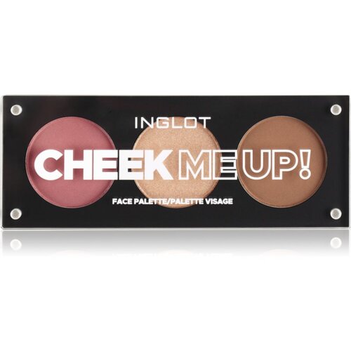Inglot Face Palette osvetljevalec, bronzer in rdečilo odtenek Cheek Me Up! 7 g Cene