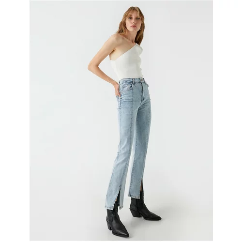 Koton High Waist Denim Trousers Spanish Leg - Victoria Slim Jean