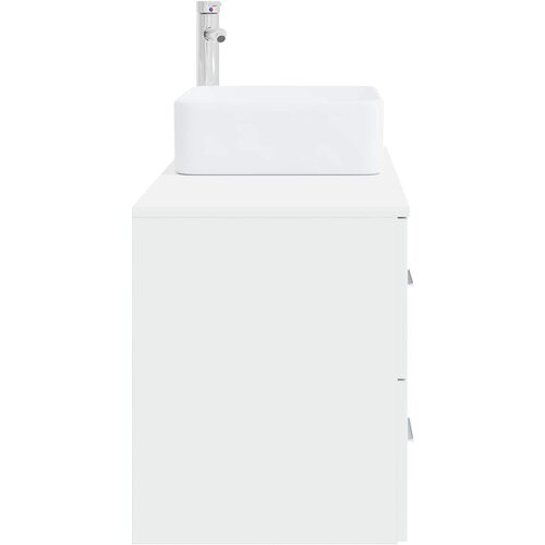  Set namje&amp;scaron;taja za kupaonicu 2 kom. Bijela Konstruirano drvo 59 x 35 x 80 cm Slike