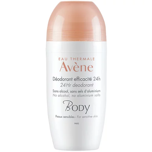 Avene Body, 24-urni dezodorant za občutljivo kožo Roll-On