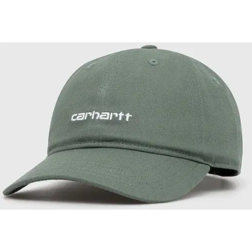 Carhartt WIP Kapa smaragd / bela