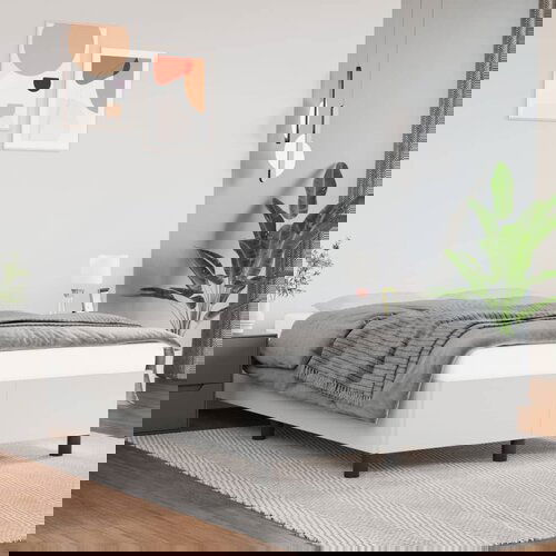 vidaXL Okvir za krevet bijela 120x200 cm od umjetne kože Cijene