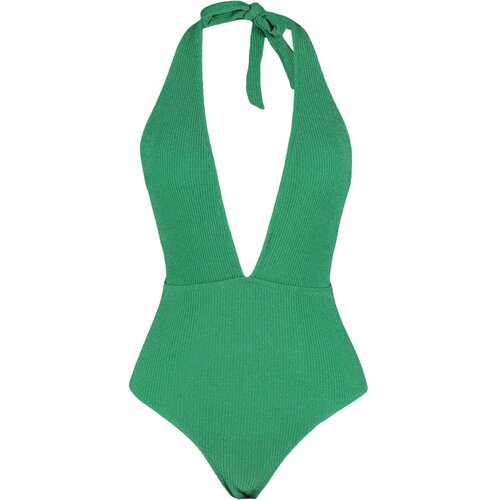Trendyol swimsuit - green - plain Slike