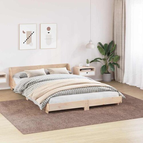  Protuklizni Shaggy Tepih Smeđa 240 x 340 cm PP Slike