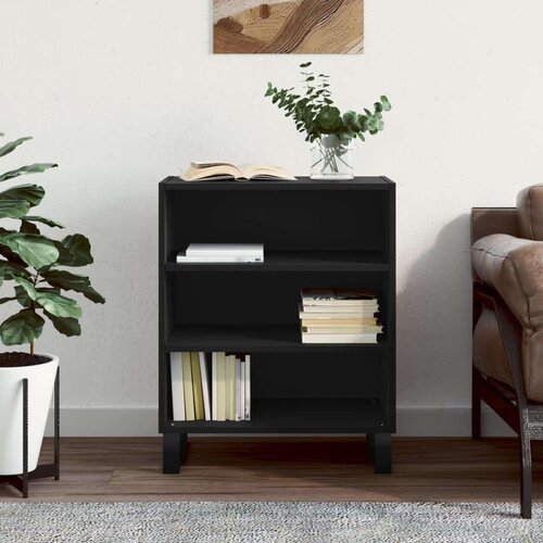  Komoda crna 57 x 35 x 70 cm od konstruiranog drva Slike