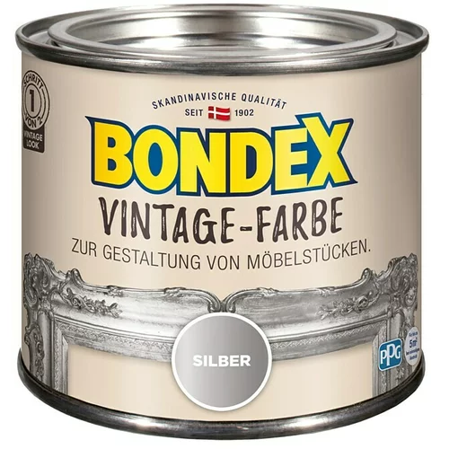 BONDEX Boja sa efektom vintage stila (Srebrne boje, 375 ml)