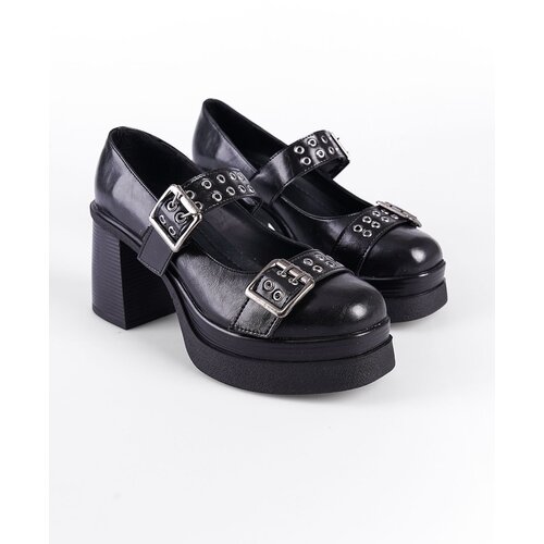 Capone Outfitters High Heel Buckled Mary Jane Women&amp;#039;s Shoes Slike