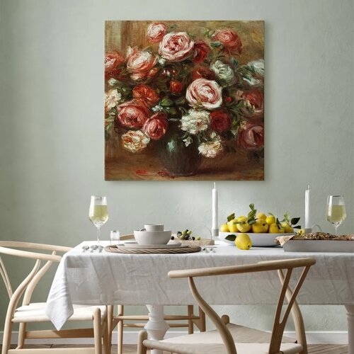  Slika - Pierre-Auguste Renoir &amp;ndash; Still Life with Roses 40x40 Premium Print Slike