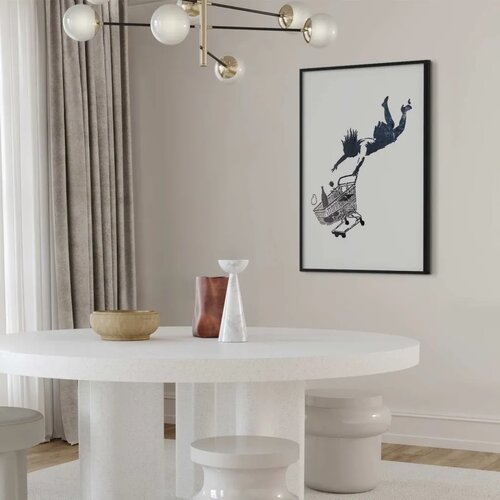  Plakat - Shopping Frenzy 40x60 Crni okvir Slike