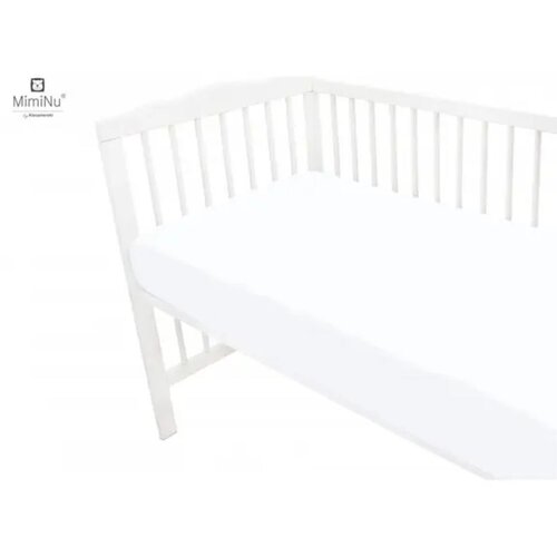 MimiNu Plahta pamučna 120x60 cm, bijela Slike