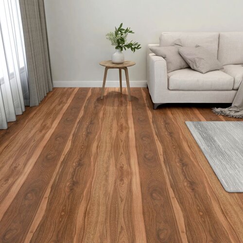  Samoljepljive podne obloge 55 kom PVC 5,11 m&amp;sup2; smeđe Slike