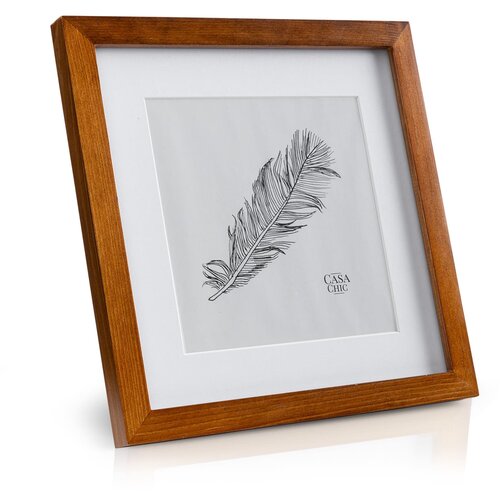 Casa Chic Bristol, okvir za slike, steklo, 25 x 25 cm, mat, pravi les Slike
