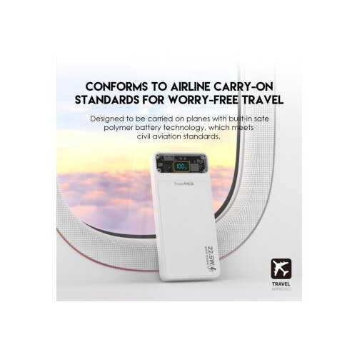 Fantech power bank prenosiva baterija T1 10000mAh qc/ pd/ 22.5W beli Slike