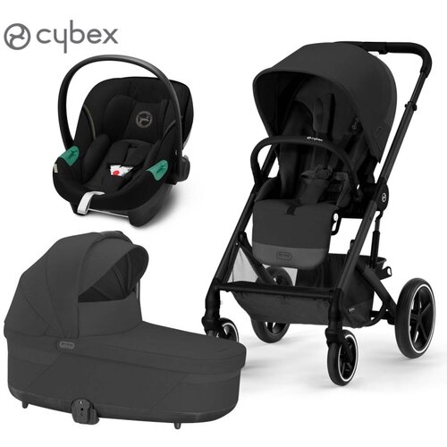 Cybex Gold® dječja kolica 3u1 balios™ s lux moon black (black frame) + aton™ s2 moon black Cijene