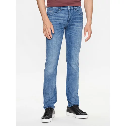 Boss Jeans hlače Delaware3-1 50488494 Modra Slim Fit