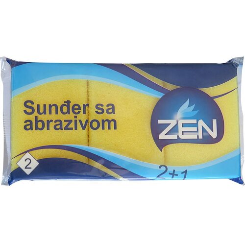 Zen sunđer sa abrazivom 2+1KOM Slike
