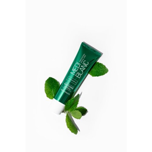 MEDIBLANC Whitening Herbal zeli&amp;scaron;čna zobna pasta z belilnim učinkom 100 ml Slike