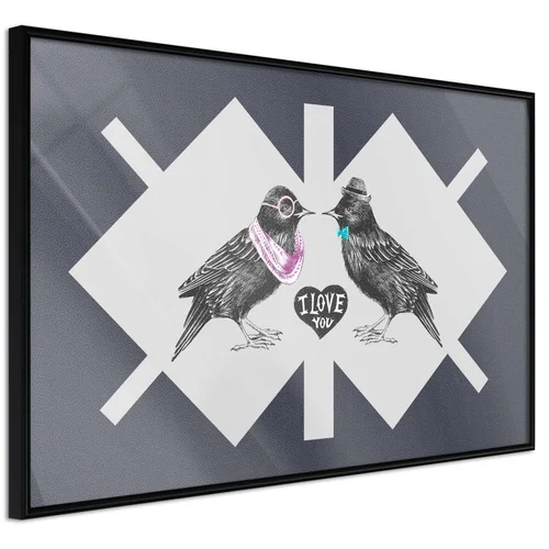  Poster - Bird Love 90x60