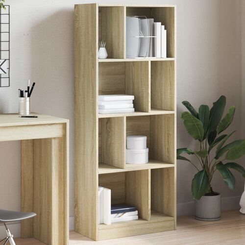 vidaXL Regal za knjige boja hrasta 57x28,5x141 cm konstruirano drvo Cijene